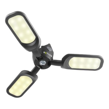 Linterna LED recargable para camping con panel solar 3W/1600 mAh IPX4