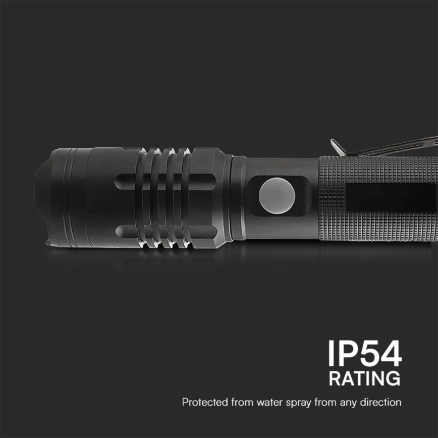 Linterna LED recargable USB LED/10W/5V IP54 2000 mAh 1000 brillante
