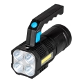 Linterna LED recargable y regulable LED/5V IPX4 250 brillante 1200 mAh