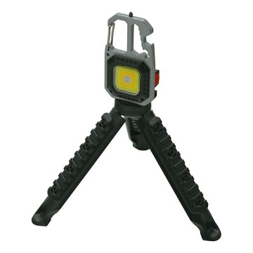 Linterna multifuncional recargable LED con soporte LED/USB-C 400 mAh