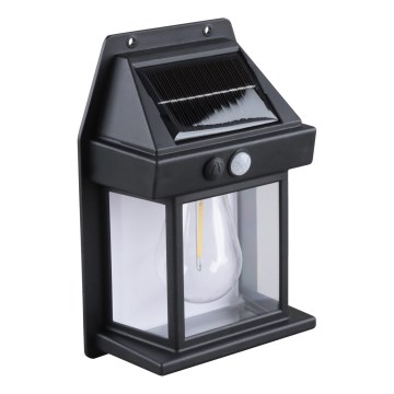 Linterna solar LED regulable con sensor LED/3,7V IP44 1200 mAh