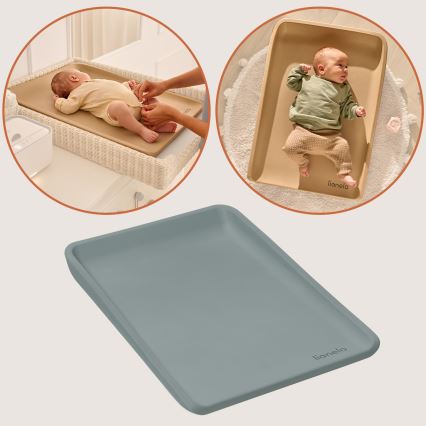 Lionelo - Almohadilla para cambiar pañales MEGS 49x70 cm Gris paloma
