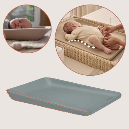 Lionelo - Almohadilla para cambiar pañales MEGS 49x70 cm Gris paloma