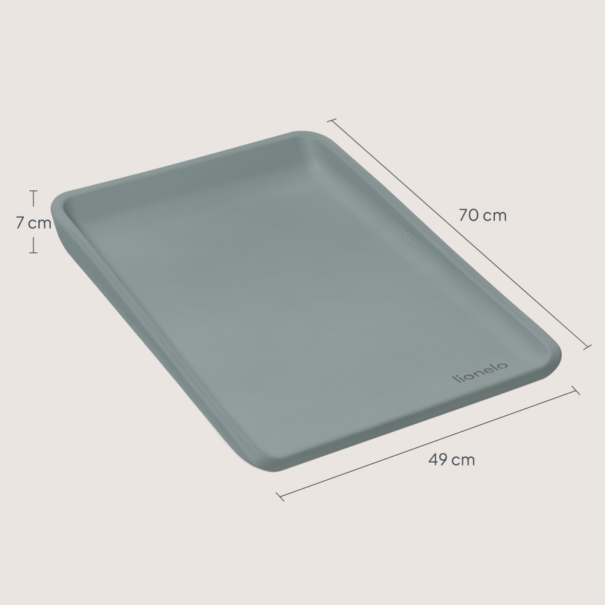 Lionelo - Almohadilla para cambiar pañales MEGS 49x70 cm Gris paloma
