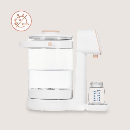 Lionelo - Aparato para preparar leche infantil BABYPRESTO 2.0 1200W/230V Blanco