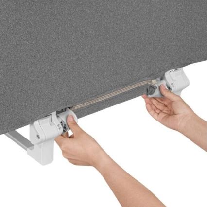 Lionelo - Barandilla de seguridad para cama LORA gris oscuro