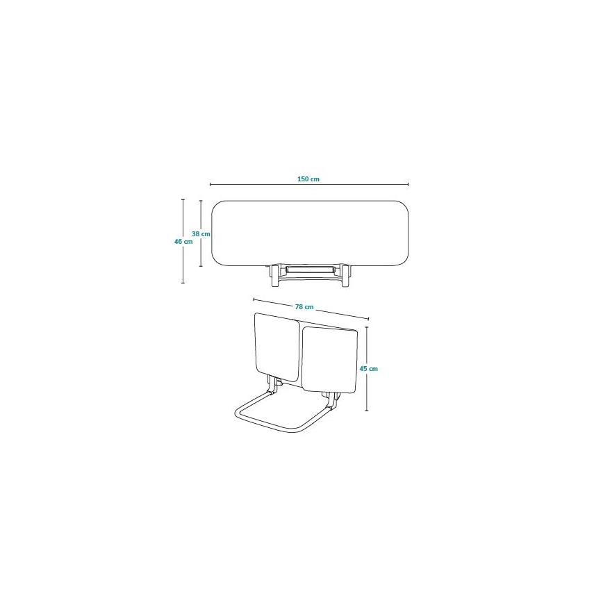 Lionelo - Barandilla de seguridad para cama LORA XL gris