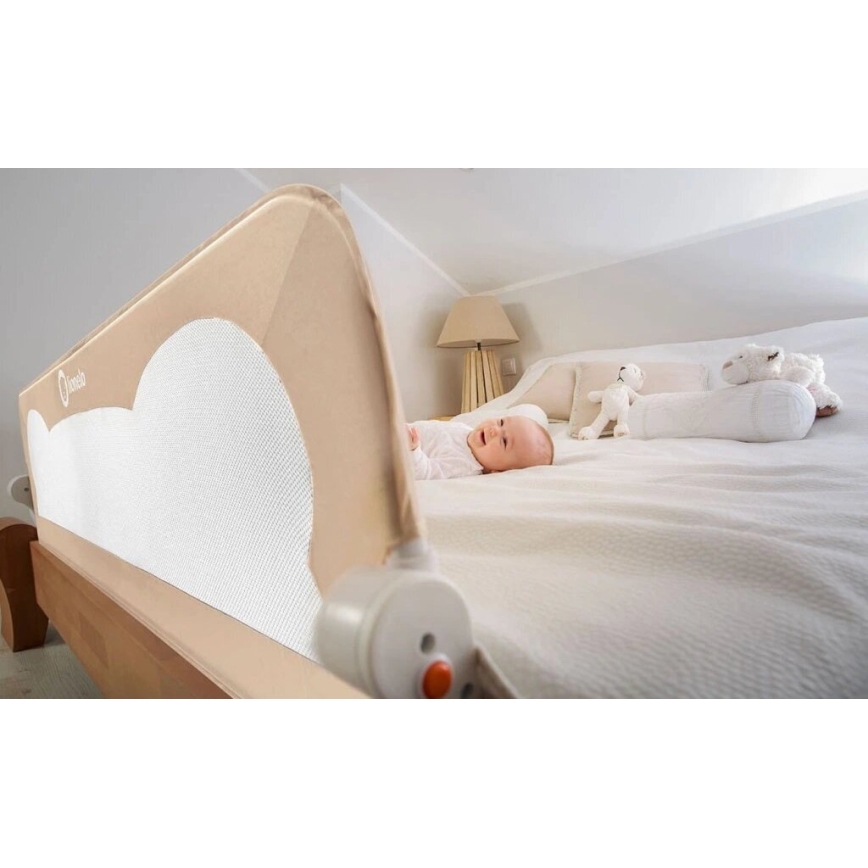 Lionelo - Barrera de seguridad para cama EVA beige