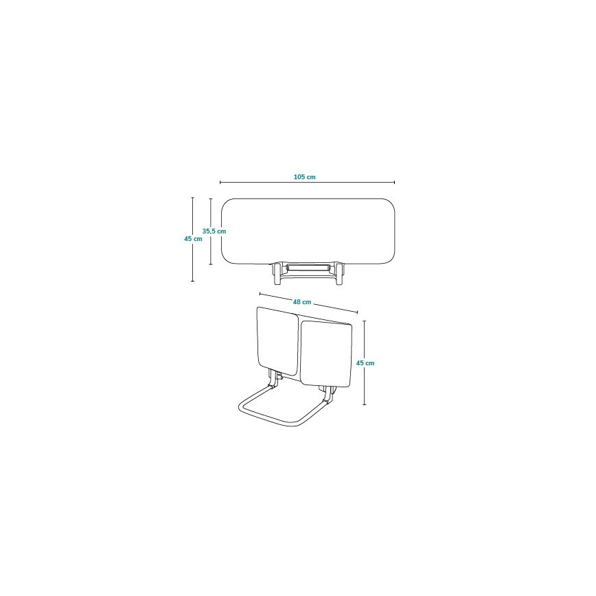 Lionelo - Barrera de seguridad para cama LORA gris