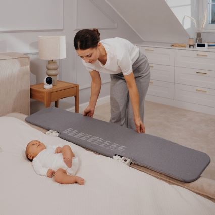 Lionelo - Barrera de seguridad para cama LORA XL gris oscuro