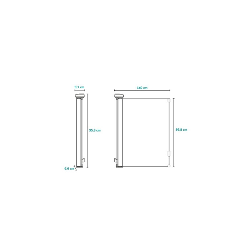Lionelo - Barrera de seguridad THEA gris