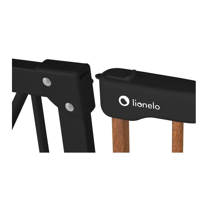 Lionelo - Barrera de seguridad TRUUS SLIM negra/marrón