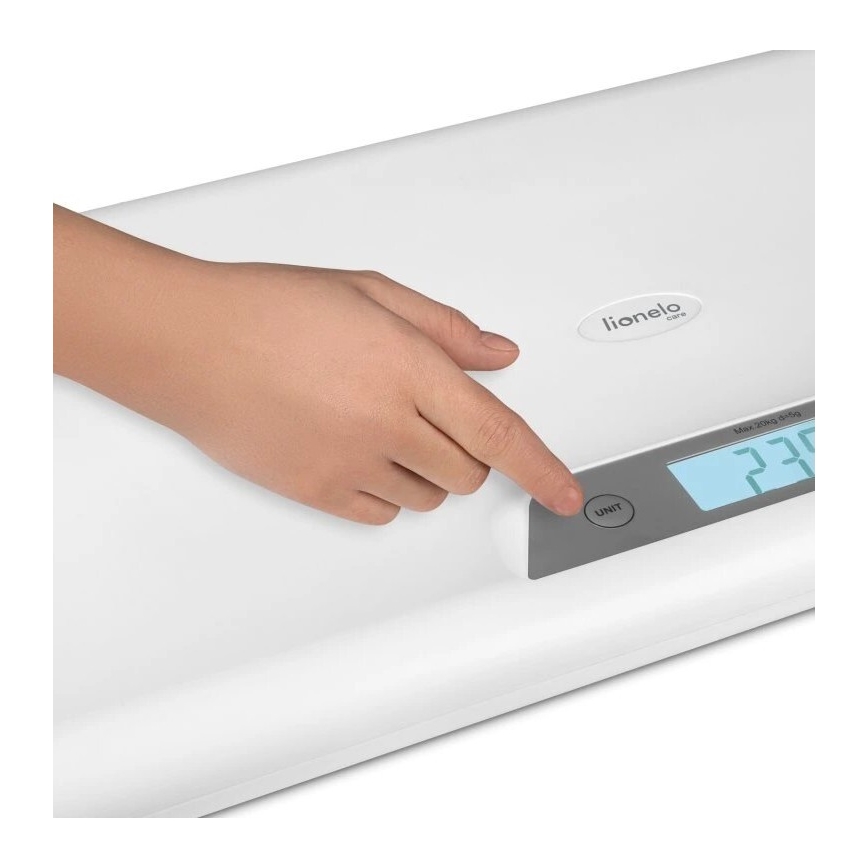 Lionelo - Báscula para bebés BABYBALANCE 3xAAA