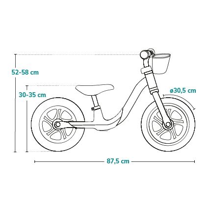 Lionelo - Bicicleta de equilibrio ALEX PLUS rosa