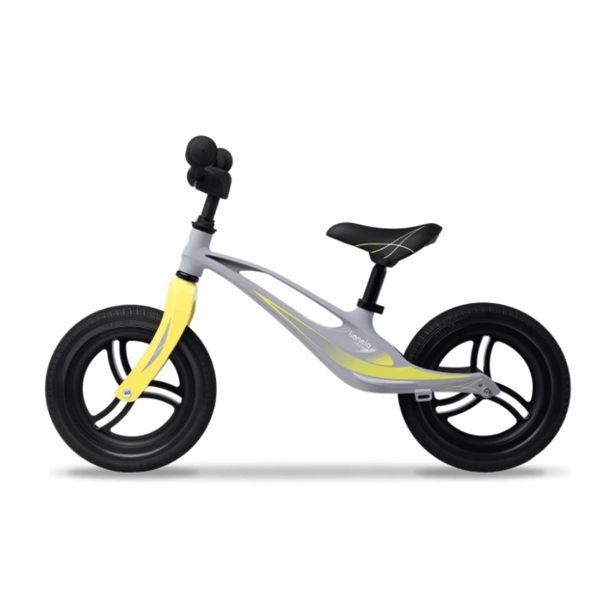 Lionelo - Bicicleta de equilibrio BART TOUR gris/amarillo