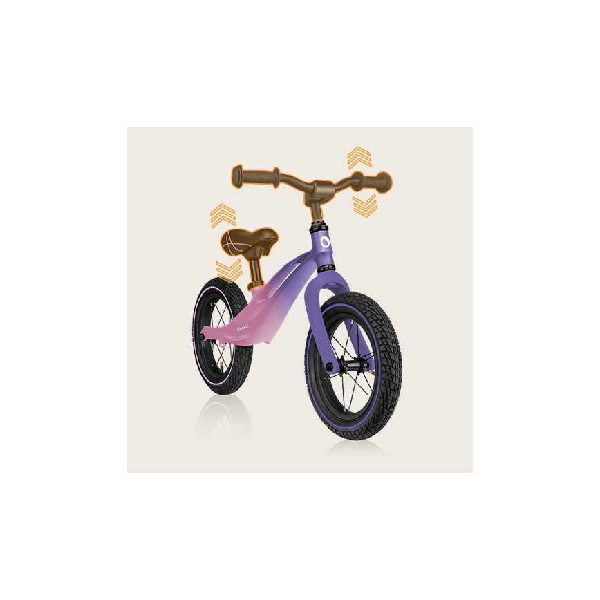 Lionelo - Bicicleta sin pedales BART AIR morado/rosa