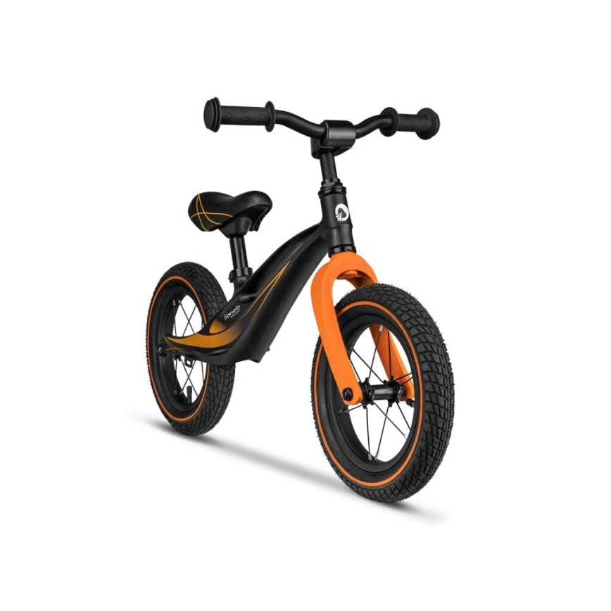 Lionelo - Bicicleta sin pedales BART AIR negro/naranja
