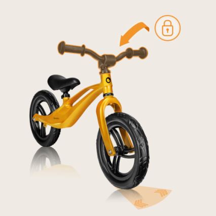 Lionelo - Bicicleta sin pedales BART amarilla