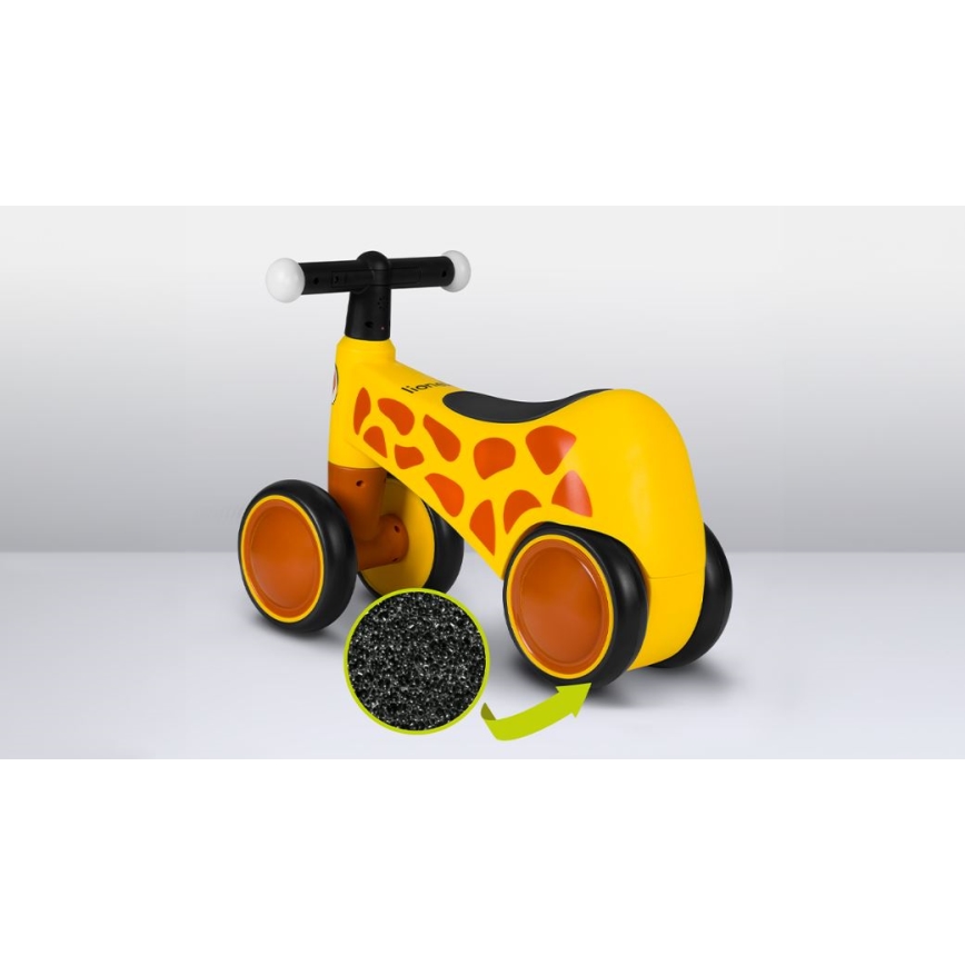 Lionelo - Bicicleta sin pedales SAMMY amarilla