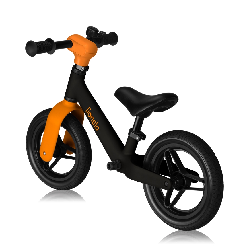 Lionelo - Bicicleta sin pedales TONI negro y naranja