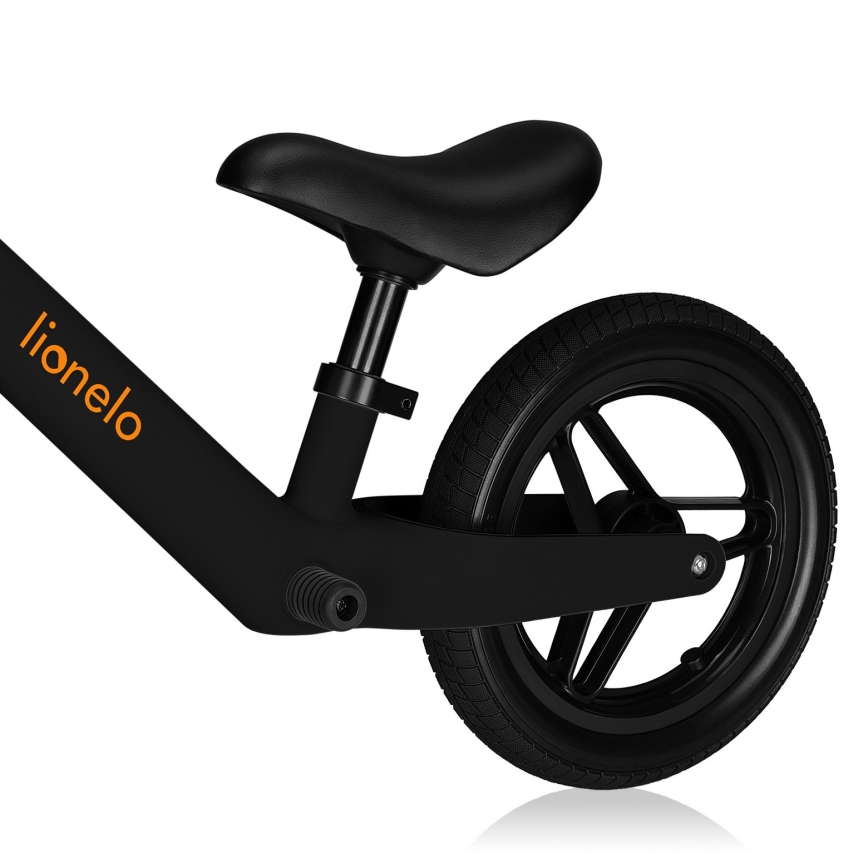 Lionelo - Bicicleta sin pedales TONI negro y naranja