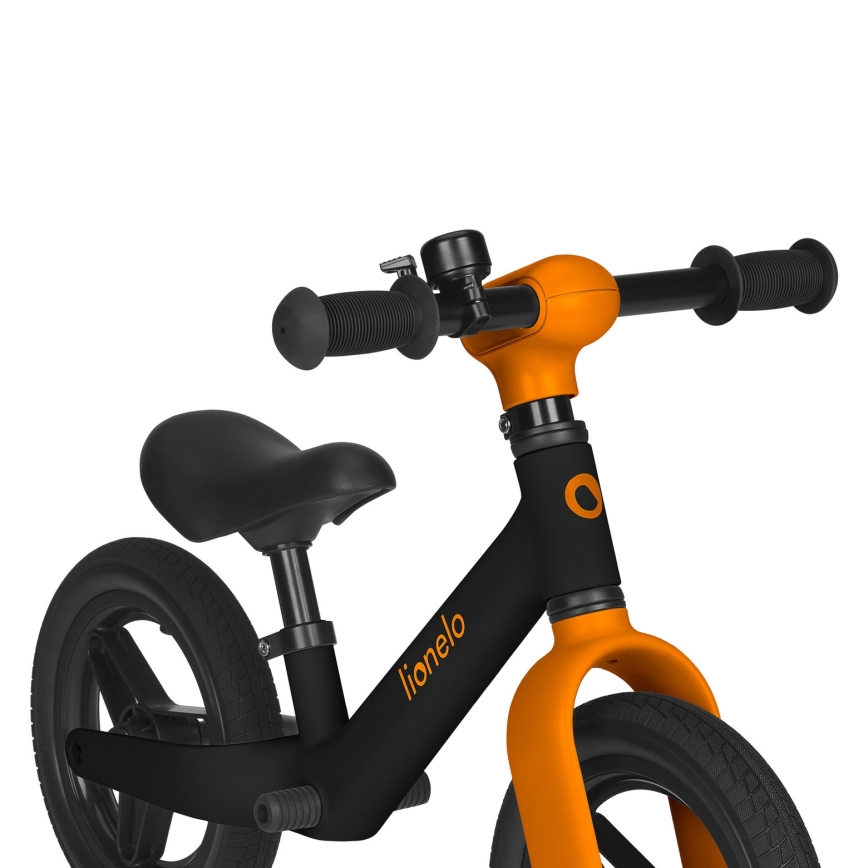 Lionelo - Bicicleta sin pedales TONI negro y naranja