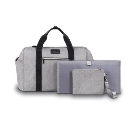 Lionelo - Bolsa de pañales para cochecito IDA Grey Concrete