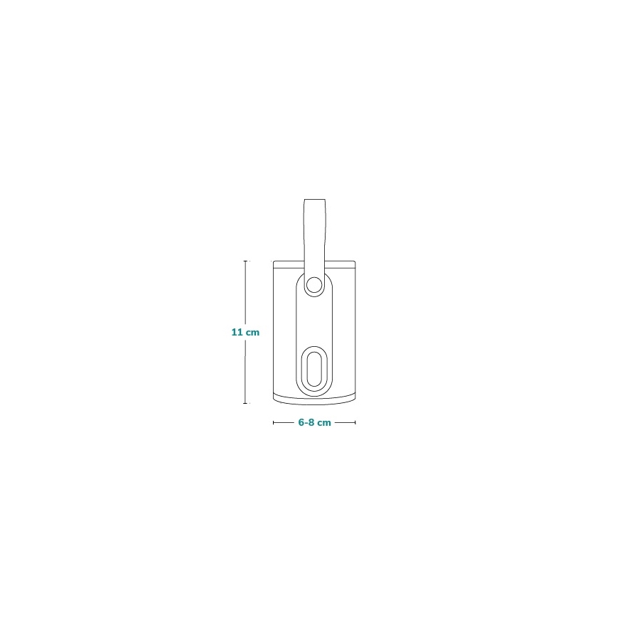 Lionelo - Calentador de biberones recargable THERMUP GO 18W/5V Gris plateado