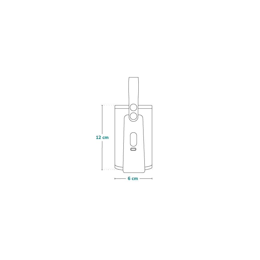 Lionelo - Calentador de biberones recargable THERMUP GO PLUS 10W/5V azul/gris