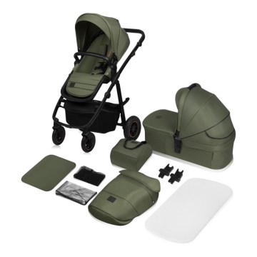 Lionelo - Cochecito combinable 2 en 1 AMBER PLUS Verde Bosque