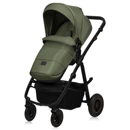 Lionelo - Cochecito combinable 2 en 1 AMBER PLUS Verde Bosque