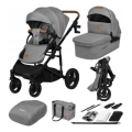 Lionelo - Cochecito combinable 2 en 1 MARI TOUR Gris Piedra