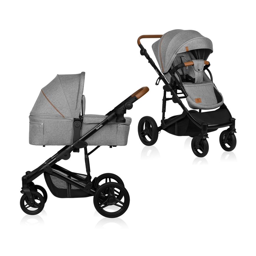Lionelo - Cochecito combinable 2 en 1 MARI TOUR Gris Piedra