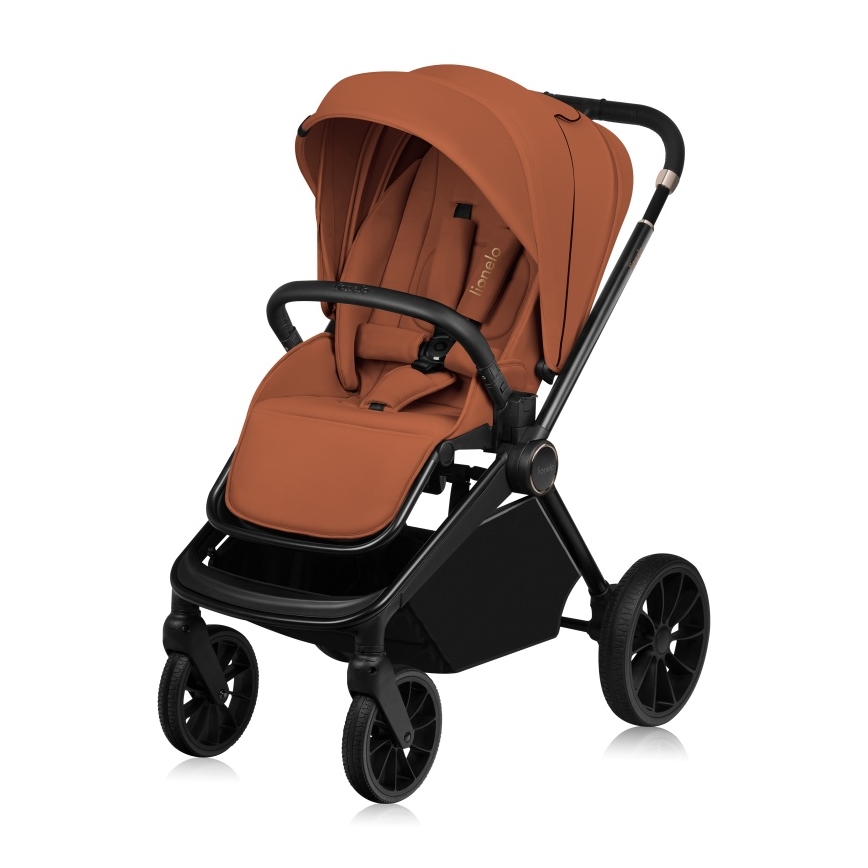Lionelo - Cochecito combinable 2 en 1 MIKA PLUS Marrón Óxido