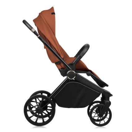 Lionelo - Cochecito combinable 2 en 1 MIKA PLUS Marrón Óxido