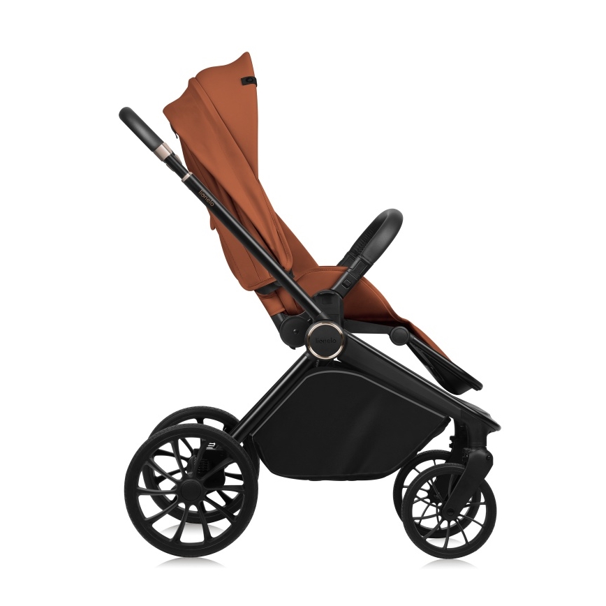 Lionelo - Cochecito combinable 2 en 1 MIKA PLUS Marrón Óxido
