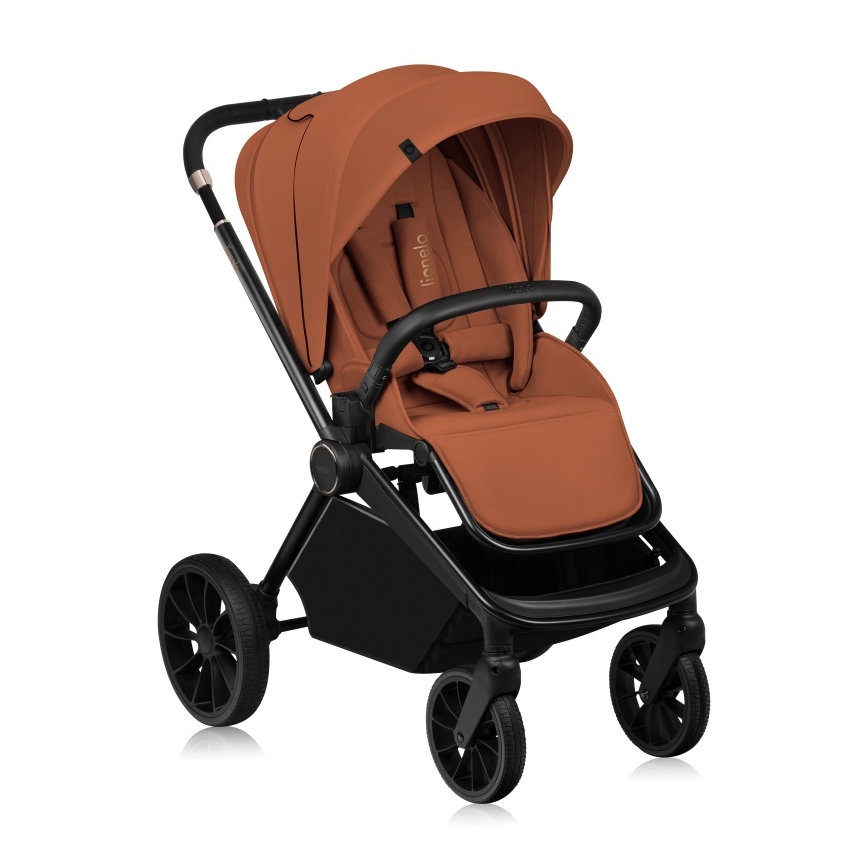 Lionelo - Cochecito combinable 2 en 1 MIKA PLUS Marrón Óxido