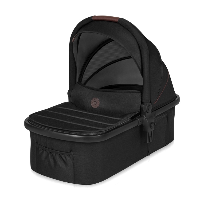 Lionelo - Cochecito combinable 3 en 1 AMBER Negro/Plateado