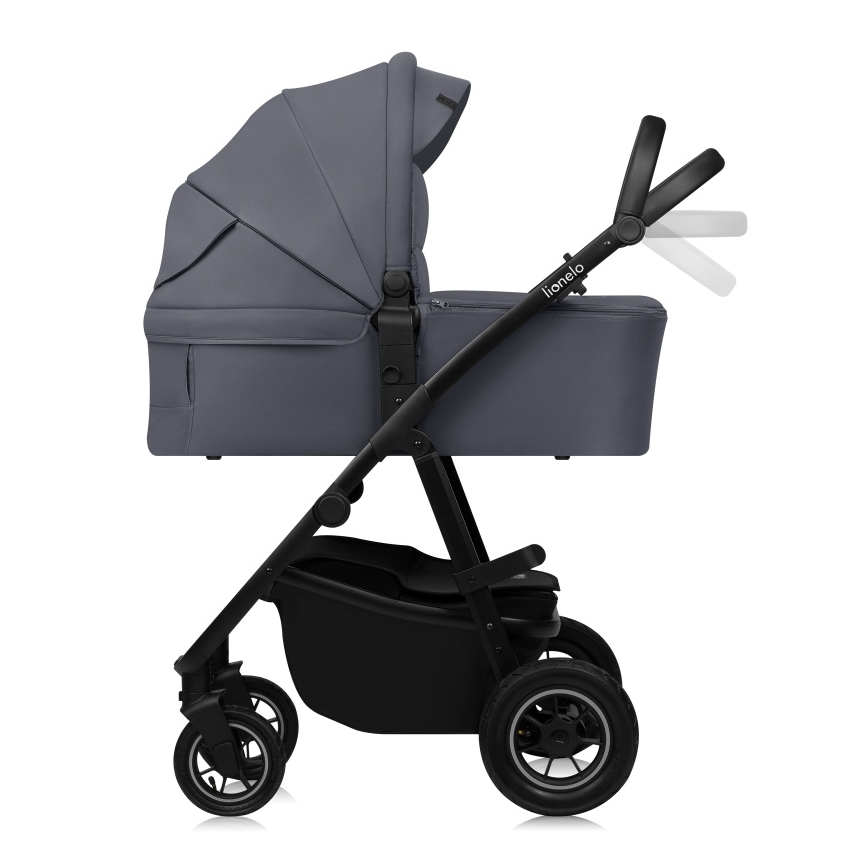 Lionelo - Cochecito combinado 2 en 1 AMBER PLUS Gris grafito