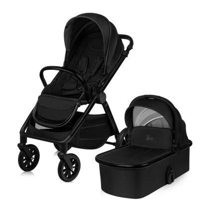 Lionelo - Cochecito combinado 2 en 1 LAYLA Ónix Negro