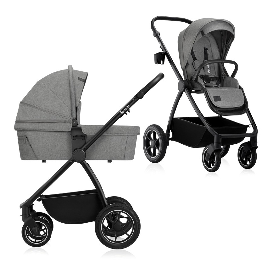 Lionelo - Cochecito combinado 2 en 1 MERIL Grey Stone