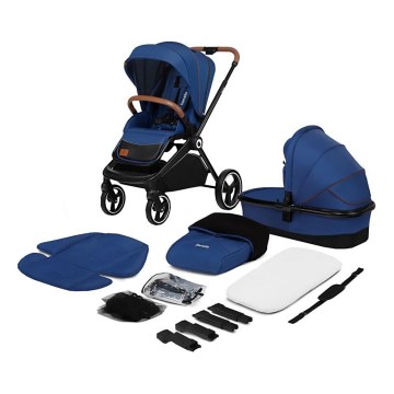 Lionelo - Cochecito combinado 2 en 1 MIKA Blue Navy