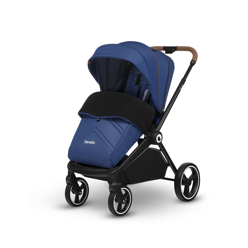 Lionelo - Cochecito combinado 2 en 1 MIKA Blue Navy