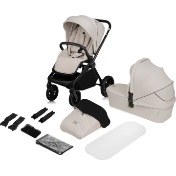 Lionelo - Cochecito combinado 2 en 1 MIKA PLUS Beige arena