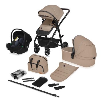 Lionelo - Cochecito combinado 3 en 1 BIANKA Beige Sand