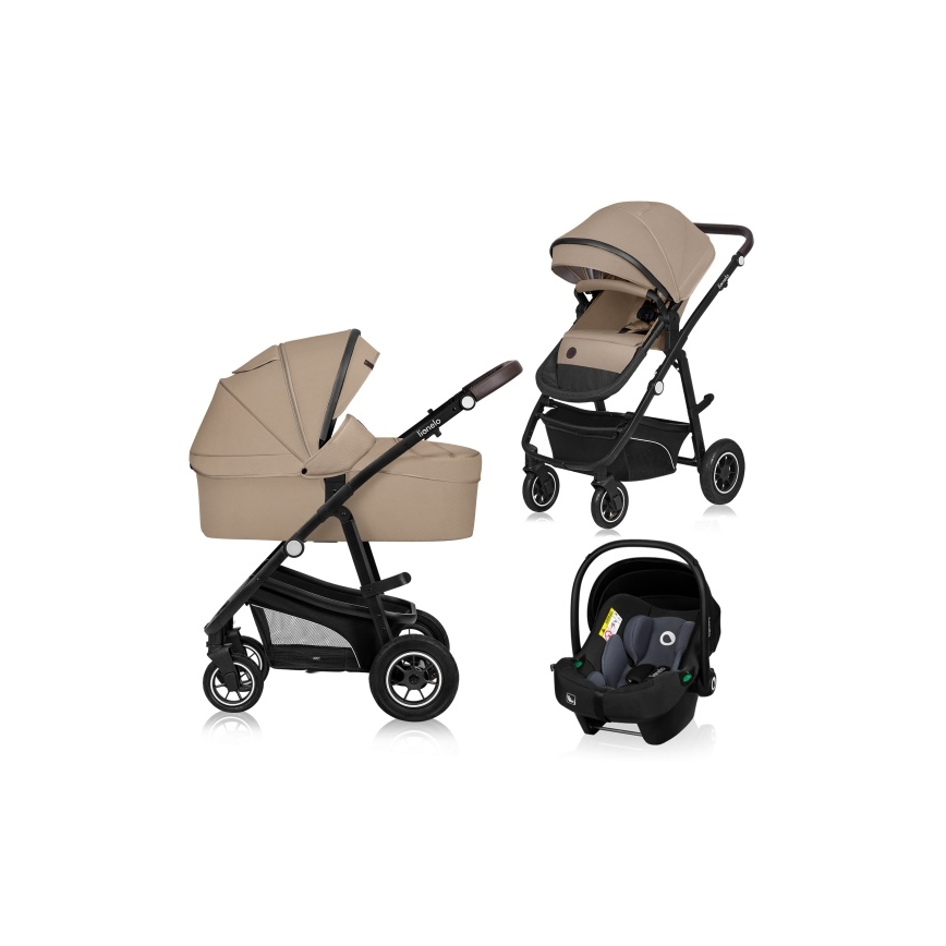 Lionelo - Cochecito combinado 3 en 1 BIANKA Beige Sand