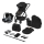 Lionelo - Cochecito combinado 3 en 1 BIANKA Black Onyx