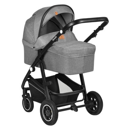 Lionelo - Cochecito combinado 3 en 1 BIANKA Gris Piedra