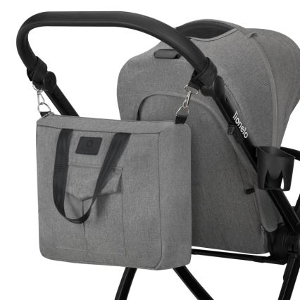 Lionelo - Cochecito combinado 3 en 1 MERIL Grey Stone