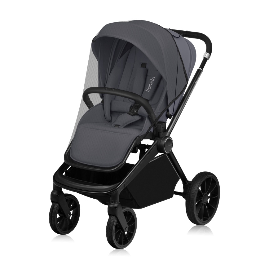 Lionelo - Cochecito combinado 3 en 1 MIKA PLUS Grey Stone